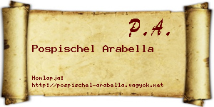 Pospischel Arabella névjegykártya